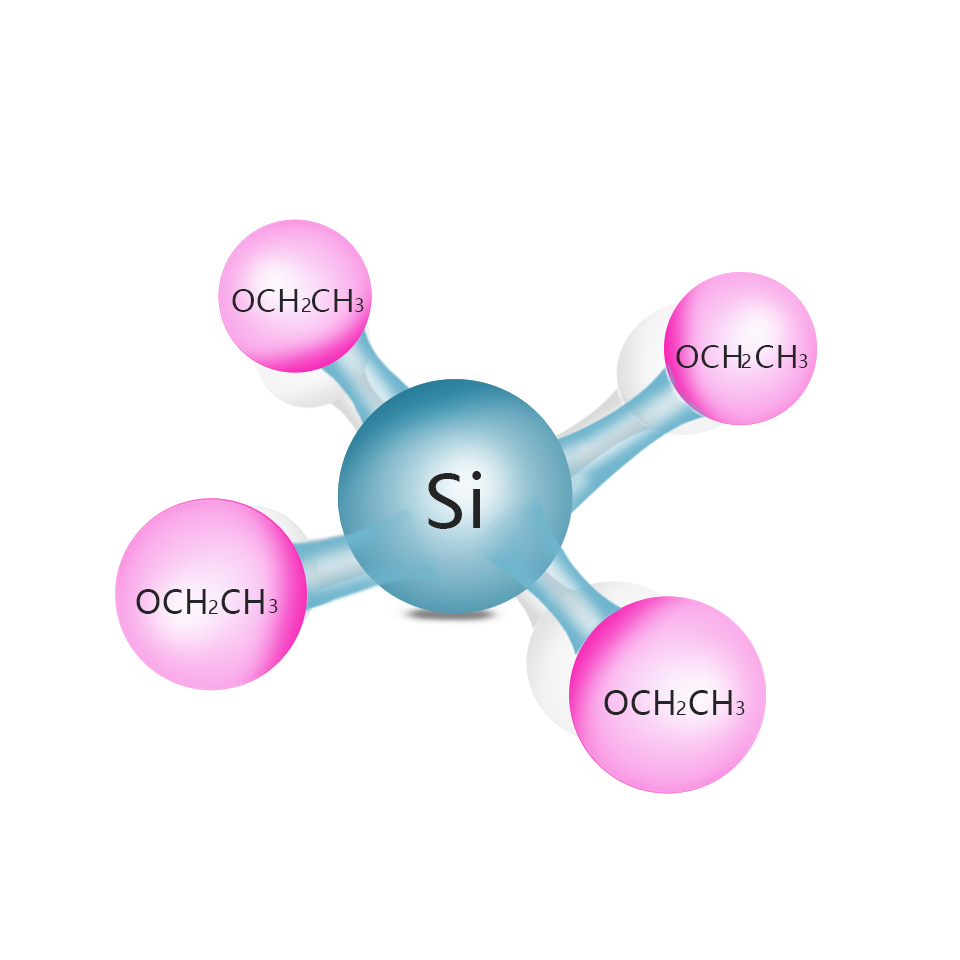 Si(CO2H5)4 (TEOS)
